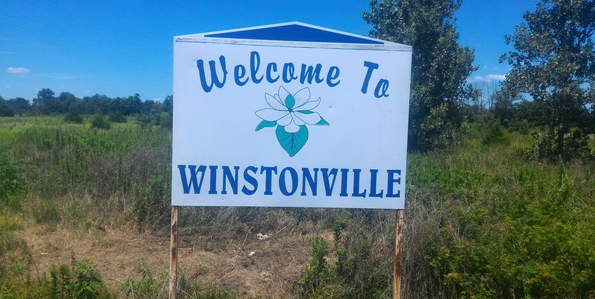 Welcome to Winstonville sign, from the foundation’s existing website